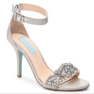 Betsey Johnson Embellished Juno Heel Sandals - New in Box